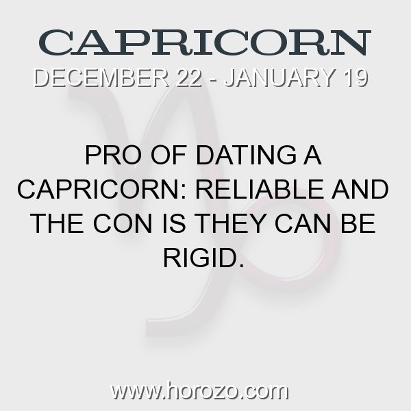 Dating capricorn