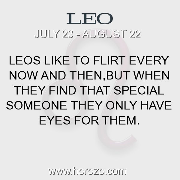 Leos things zodiac about Leo Facts: