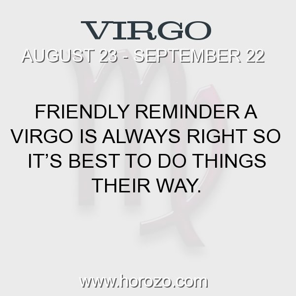 About virgos things 3 Strange